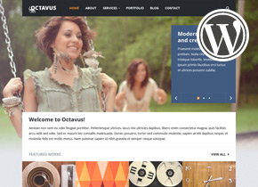 octavus responsive WP portfolio template